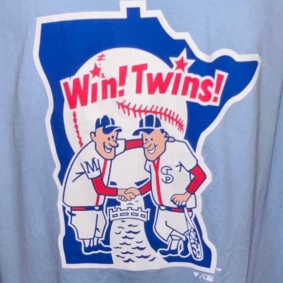 NWT Minnesota Twins Fanatics Branded Huntington 
T-Shirt - Light Blue 4X - Picture 2 of 4